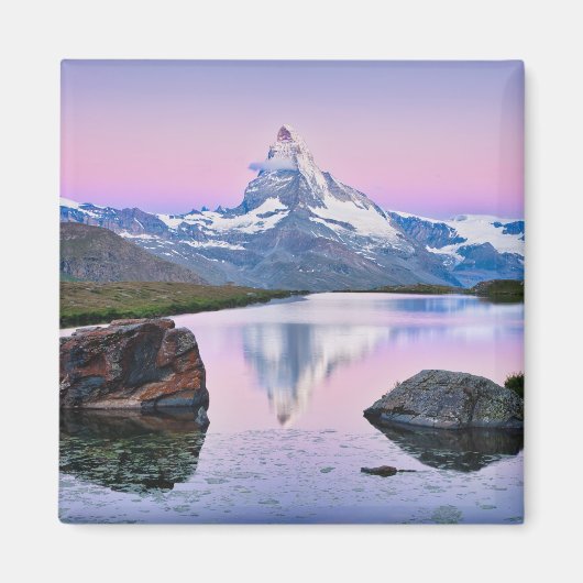 Berg Matterhorn in Zermatt, Schweiz Magnet (Vorne)