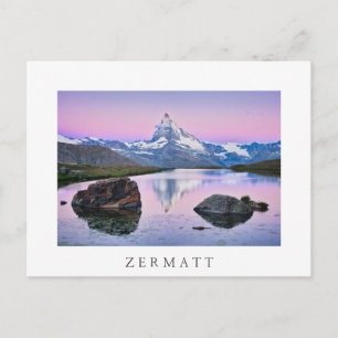 Berg Matterhorn in Zermatt, Schweiz Postkarte