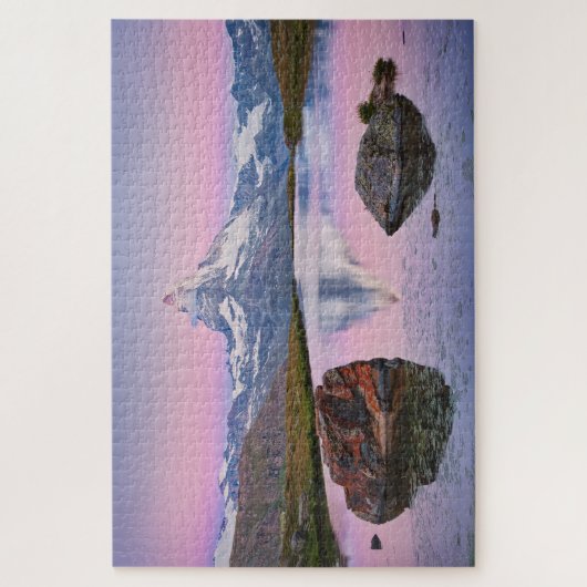 Berg Matterhorn in Zermatt, Schweiz Puzzle (Vertikal)