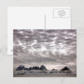 Berg mit Kreuzfahrtschiff im Pole Postkarte (Vorne/Hinten)