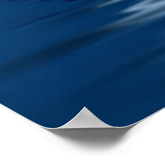 Berg mit Mond Poster (Ecke)