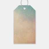 Berg mit Sonnenstrahlen Danke Geschenkanhänger (Rückseite)