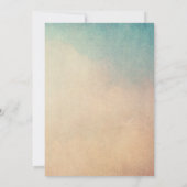 Berg mit Sunrochen Engagement Party einladen Einladung (Rückseite)