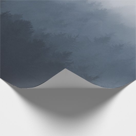 BERG MIT WALD IM FUSTER GESCHENKPAPIER (Ecke)