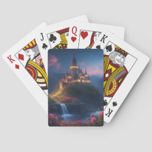 Berg-Mitternachts-Schloss Vier Spielkarten