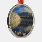 Berg Monadnock erster Schnee Ornament Aus Metall (Rechts)