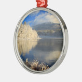 Berg Monadnock erster Schnee Ornament Aus Metall (Links)