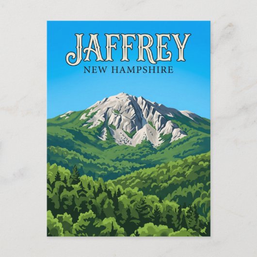 Berg Monadnock USA Postkarte (Vorderseite)