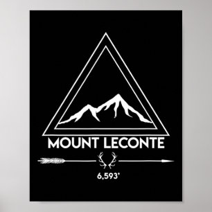 Berg Mt Leconte Smoky Mountains Tennessee Wandern Poster