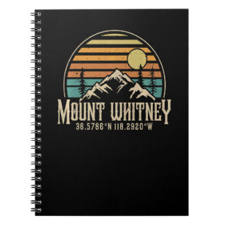 Berg Mt Whitney Kalifornien Wandern Camping Berg Notizblock