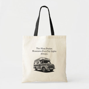 Berg-Mutter-Leben-Naturliebhaber-Stadtflucht-Desig Tragetasche
