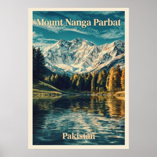 Berg Nanga Parbat V03 Poster (Vorne)