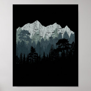 Berg Natur Wandern Wildtiere Bäume Outdoor Vor Poster
