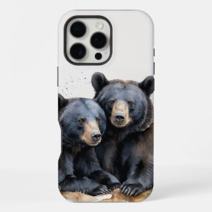 Berg Natur Wildnis Berge Schwarze Bären iPhone 16 Pro Max Hülle