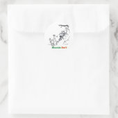 Berg nicht runder aufkleber (Tasche)
