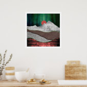 Berg Nordlichter Poster (Küche)