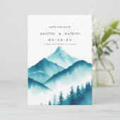 Berg ohne Foto Save The Date (Stehend Vorderseite)