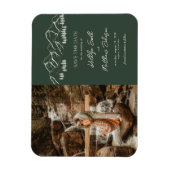 Berg Outdoor Sage Grüne Hochzeit retten das Datum Magnet (Vertikal)