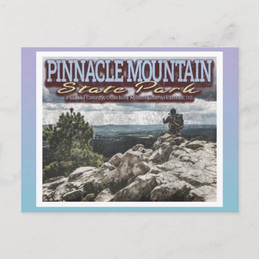 BERG PINNACLE - BERGE QUACHITA - ARKANSAS POSTKARTE (Vorderseite)