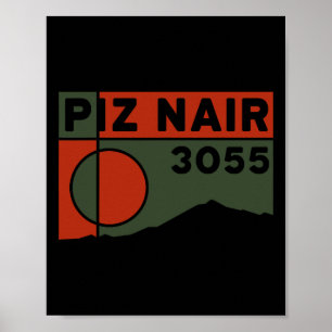 Berg Piz Nair Sankt Moritz Skifahren Corviglia Wan Poster
