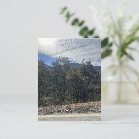 Berg Postkarte (Stehend Vorderseite)