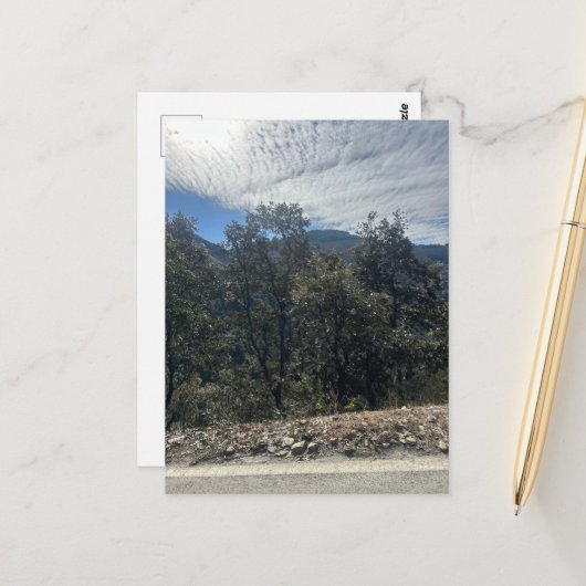 Berg Postkarte (Vorderseite/Rückseite Beispiel)