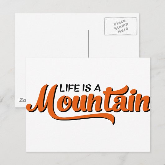 Berg Postkarte (Vorne/Hinten)