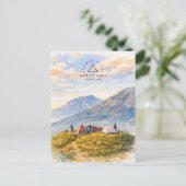 Berg Prau, Zentraljava | Abenteuer Reise Postkarte (Stehend Vorderseite)