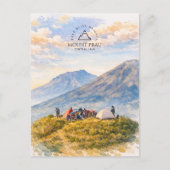 Berg Prau, Zentraljava | Abenteuer Reise Postkarte (Vorderseite)