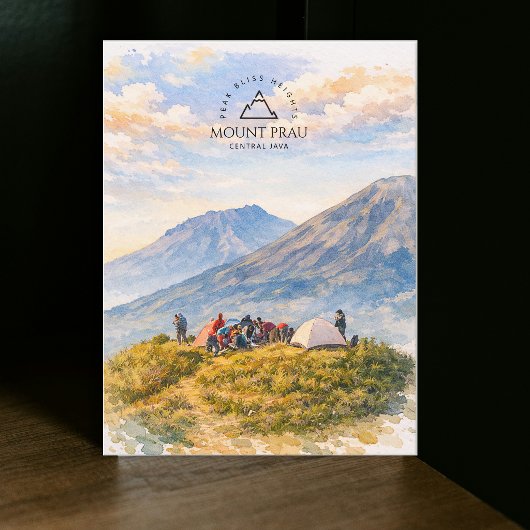 Berg Prau, Zentraljava | Abenteuer Reise Postkarte