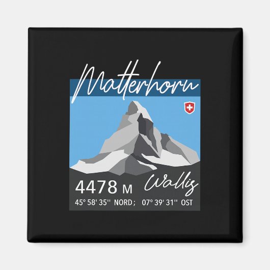 Berg Problemhorn Schweiz Wandern Bergsteigen Wande Magnet (Vorne)
