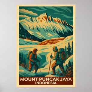 Berg Puncak Jaya Indonesien V02 Poster