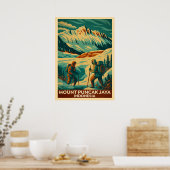 Berg Puncak Jaya Indonesien V02 Poster (Küche)