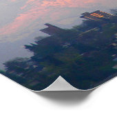 Berg Rainier Alpenglow Landschaft Poster (Ecke)