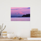 Berg Rainier bei Sunset, Washington Staat. Poster (Küche)