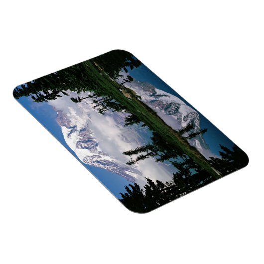 Berg Rainier in einer Bergbahn Magnet (Rechte Seite)