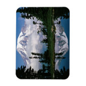 Berg Rainier in einer Bergbahn Magnet (Vertikal)