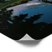 Berg Rainier in einer Bergbahn Poster (Ecke)