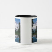 Berg Rainier in einer Bergbahn Tasse (Zentrum)