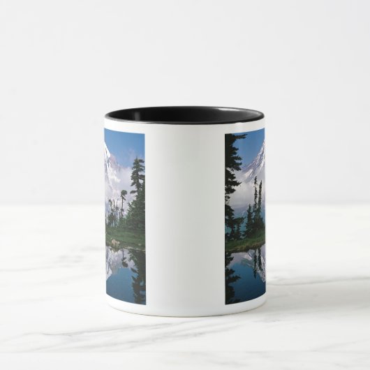 Berg Rainier in einer Bergbahn Tasse (Zentrum)