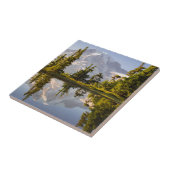 Berg Rainier reflektiert in einer Torte bei Plumme Fliese (Seite)