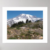 Berg Rainier Subalpine Landschaft Fotografisch Poster (Vorne)