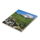 Berg Rainier, Wasserfall, schneebedeckt Fliese (Seite)