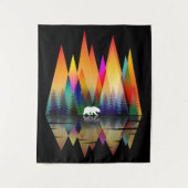 BERG REGENBOGEN BÄR WANDTEPPICH (Vorderseite)