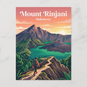Berg Rinjani Indonesien Postkarte