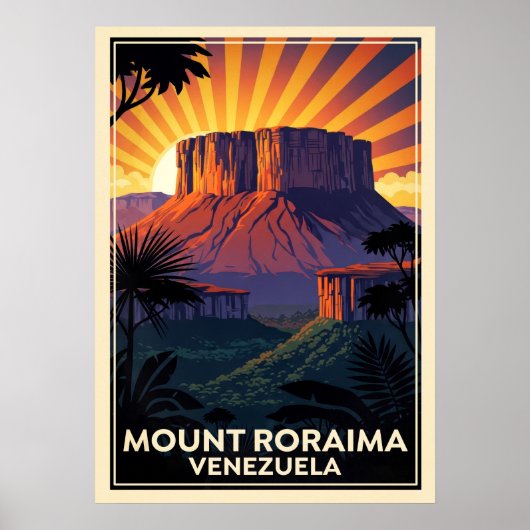 Berg Roraima Venezuela V04 Poster (Vorne)
