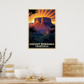 Berg Roraima Venezuela V04 Poster (Küche)