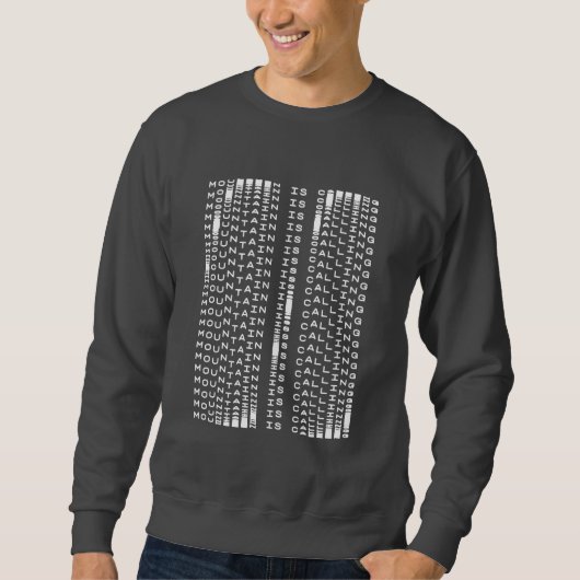 Berg ruft sweatshirt (Vorderseite)