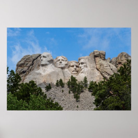 Berg Rushmore im Frühling Poster (Vorne)