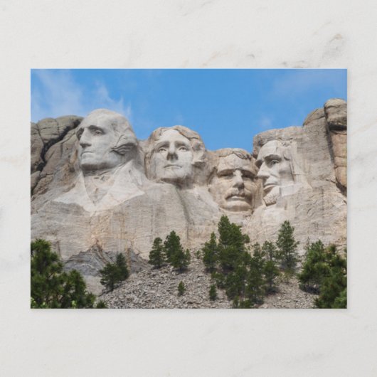 Berg Rushmore im Frühling Postkarte (Vorderseite)